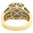 thumbnail image 4 of Forever Jewels 1.50Ct Round Moissanite Men Ankh Cross Engagement Ring 14k Yellow Gold Plated, 4 of 4