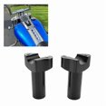 thumbnail image 2 of Motorcycle 3.5Inch Straight Handlebar Risers for Harley Softail Dyna Street Bob Sportster Aluminum Base Silver Straight, 2 of 3