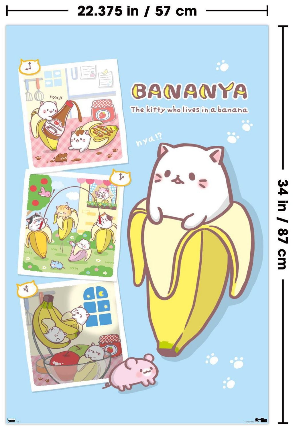Bananya - Collage Wall Poster, 22.375" x 34"
