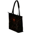 thumbnail image 3 of Spider Web Canvas Leather Mix Handheld Handbag Twill Sponge Jeanette 30x10.5x39cm/11.8x4.1x15.4in, 3 of 5