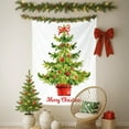 thumbnail image 5 of Christmas Tree Tapestry Hanging Cloth Wall Decor for Living Room Bedroom Gift Cotton Print Festive Background Decoration Easy Hang 27.56x39.37 Inches Machine Washable, 5 of 5