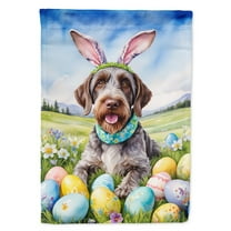 German Wirehaired Pointer Easter Egg Hunt Garden Flag 11.25 in x 15.5 in