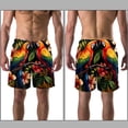 thumbnail image 3 of luoweisi Men's Beach Shorts Quick Dry Swim Trunks with Mesh Lining Parrot S, 3 of 5