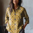 thumbnail image 3 of Printemps Chemise Décontractée Mode Ample à Manches Longues avec Poche et Boutons pour Femmes, 3 of 6