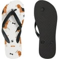 thumbnail image 3 of GZHJMY Women Flip Flops Slippers Cute Dog Puppy Animal Brown White Sandals for Beach Summer Shower Men Boy Girl Kid Summer Slippers, 3 of 5