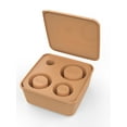 thumbnail image 2 of Ice Cube Tray for 40Oz Tumbler, 4 Pcs Silicone Ice Cube Maker With Lid and Bin for Chilling Whiskey, Cocktails, Drinks, Coffee, Easy Fill and Release Ice Maker, Brown, 2 of 7