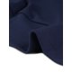 thumbnail image 5 of Cárdigan de manga corta para mujer con fruncido Bolero recortado frente abierto Azul oscuro M, 5 of 6