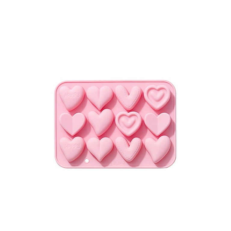Heart Shape Love Silicone Mold, Non-stick Easy Release Heart Shaped  Silicone Mold Tray For Handmade Chocolate, Dessert 
