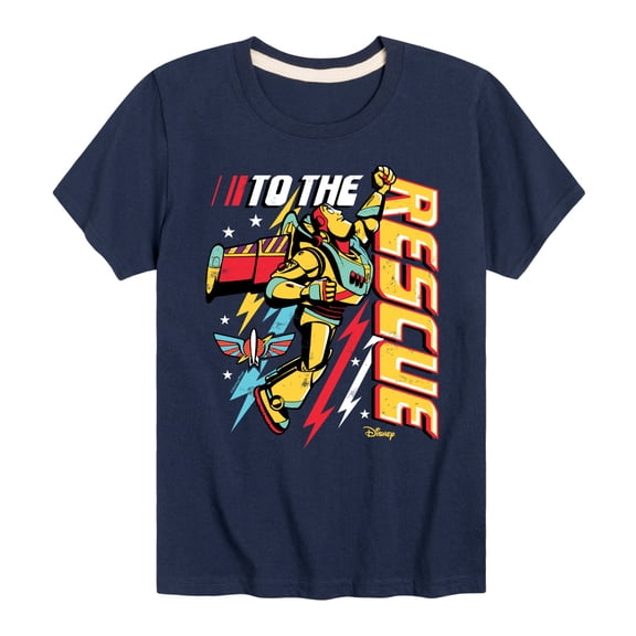 Toy Story - To The Rescue - Youth Boys Short Sleeve Graphic T-Shirt
