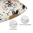 thumbnail image 3 of Fotbe Hand Drawn Animals Funda de Almohada Decorativa Estilo Occidental, Lujo en Algodón, Fundas para Almohadas King, Cojín Estampado para Decoración del Hogar-16"x24", 3 of 6