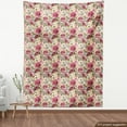 thumbnail image 4 of Ambesonne Floral Fabric by the Yard Upholstery, Motley Spring Flowers Leaves, 1 Yard, Multicolor, 4 of 5