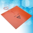 thumbnail image 1 of Cama Caliente de Silicona, Alta Eficiencia Térmica, Calentamiento Rápido, Rendimiento ESTABLE, 200 x 200 mm, Naranja, Para Accesorios de Ensora 3d, 1 of 7