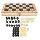 thumbnail image 4 of Checkers Chess Backgammon Board Game Set, Portable Travel Chess Boards Game, 3-In-1 Wooden BPA-Free Friends Entertainment For Kids Family Activities Adults, 4 of 8