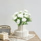thumbnail image 5 of Ramo de flores de seda | Claveles artificiales para decoración del hogar | Centro de mesa para bodas y fiestas | Flores artificiales rosas, azules y blancas, 5 of 6