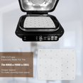 thumbnail image 5 of 100 Pcs Doublure en Parchemin pour Friteuse à Air Chaud, Doublure Carrée Perforée pour Friteuse à Air pour Ninja Foodi Grill 5 en 1 AG301 Friteuse à Air Double, 5 of 5