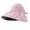 Pink, variant on Women 50+ Wide Brim Roll-up Sun Hat Sun Visors Hats Open Top Sun Protections Beach Hat Foldable Golf Hat