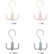 thumbnail image 2 of Organizador giratorio para colgar corbatas y cinturones, paquete de 4 colgadores de plástico para colgar en el armario, organizador para cinturones, corbatas, bolsos, carteras, bufandas Adepaton HMHZ647-2, 2 of 8