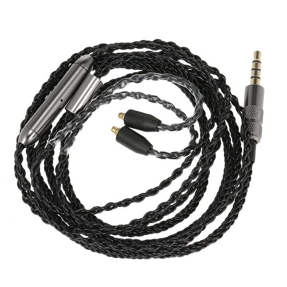 Connecteur MMCX Câble de remplacement pour casque 3.5mm avec fil Écouteurs Cordon détachable Contrôle en ligne avec micro pour Shure SE535 SE846 UE900 Casque