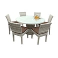 thumbnail image 1 of New Haven 60 Inch Outdoor Patio Dining Table With 6 Chairs, 1 of 5