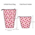 thumbnail image 2 of Lsque Strawberries Pattern Telescopic Pencil Bag Pen Holder Stationery Case, Stand-up Retractable Transformer Bag Organizer, 2 of 6