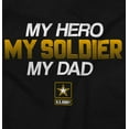 thumbnail image 2 of US Army Logo My Dad Hero Soldier Women's T Shirt Ladies Tee Brisco Brands S, 2 of 5