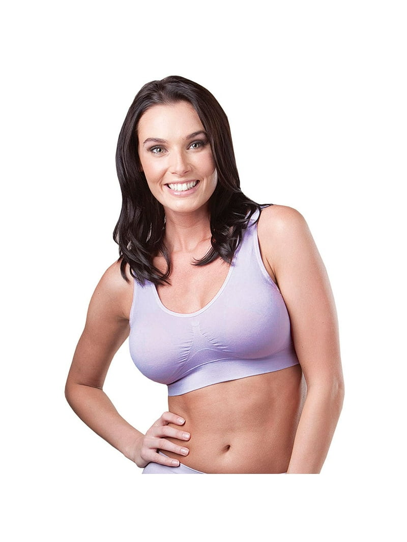 Genie Women's Seamless Nylon Comfy Wireless Smoothing Plus Size