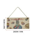 thumbnail image 6 of EUDIDV Easter Hanging Decor;Easter Decorations Painted Wooden Pendant Home Decorations Ornaments;Charming Easter - Themed Wall Hangings, 6 of 6