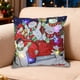 thumbnail image 5 of Funda de almohada de poliéster, decoración navideña, almohadas LED navideñas, regalos navideños, almohadas LED que pueden parpadear o permanecer encendidas, dos modos de cambio, cojines de sofá estamp, 5 of 6