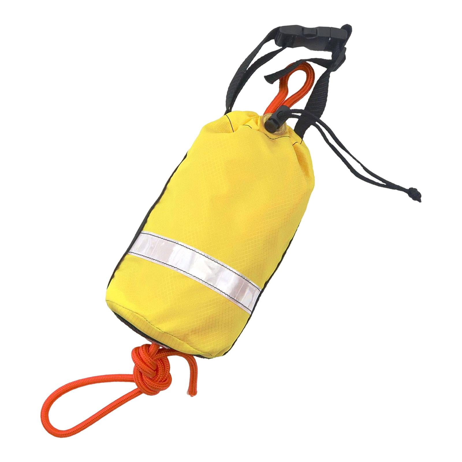DimyFew Aquatic Water Throw Bag with 15 Disposable Rope, with Rope for Fishing, Boating,