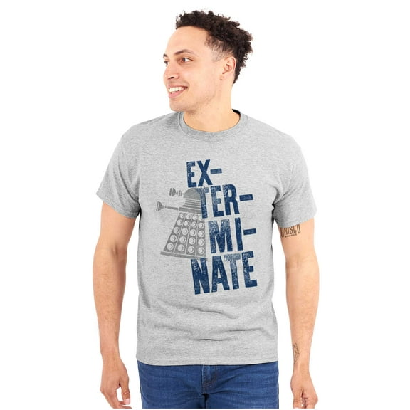 Exterminate Mutant Science-Fiction Plus Size Crewneck Graphic Tee Shirt Brisco Brands 2X