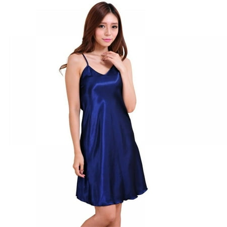 Sleepwear Sexy Lingerie Nightgown Lace Chemise Satin Slip Silk Negligee Nightie Bridal Babydoll for Women