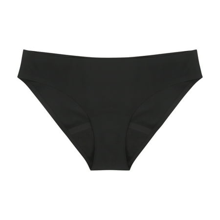 IROINNID Hipster Underwear For Women At Hip Sexy Seamless Silk Quick-drying Elastic Briefs Solid Color Breathable Panties
