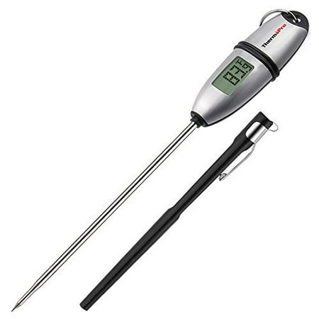 Stainless Steel Temp Probe - ThermoPro TP-02S 5 Seconds Instant Read Meat Thermometer Digital Cooking Food Thermometer with Long Probe for Grill Candy Kitchen BBQ Smoker
