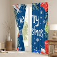 thumbnail image 3 of Manfei Cartoon Snowflake Tree Black Out Curtains, Happy New Year Curtains Pack of 2 (42x63 Each), Christmas Gift Bedroom Curtains, Curtains and Drapes Bedroom Decor, 3 of 6