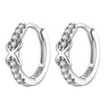 thumbnail image 1 of 925 Sterling Light Hoop Earrings for Ladies Women, 1 of 8