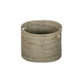 thumbnail image 3 of Kouboo Loma Oval Rattan Magazine Rack, Woven Storage Basket  Book, Magazine Holder, Black Wash, 3 of 5