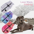 thumbnail image 2 of Deepwonder Colorful Laser Small Medium And Large Dog down Jacket Dual Colors Reflective Winter Clothes Large Dogs Pet Coat French Bulldog Vest, 2 of 6