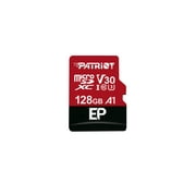 Patriot EP Series 128GB Micro SDXC V30 A1 UHS-I U3 4K UHD Memory Card - with SD Adapter - PEF128GEP31MCX