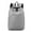 Gray, variant on Lightweight Casual Unisex Backpack for Men Women, 8.7x13 inch Waterproof Wear-resistant School Solid Color Bookbags, Small Backpack for College Travel Work