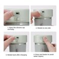 thumbnail image 4 of Exprimidor de frutas eléctrico, licuadora inalámbrica, mezclador de jugo, exprimidor portátil con pajita, carga Usb para el hogar, taza de jugo de regalo de 6 hojas, 1 ud., 4 of 5