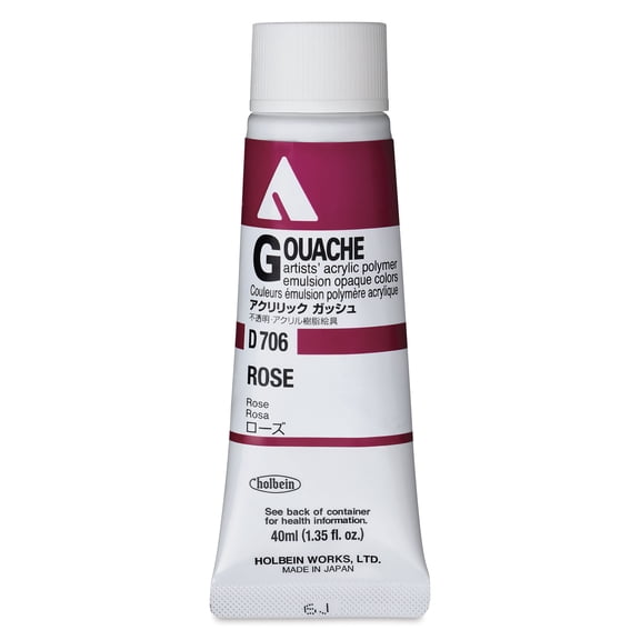 Holbein Acrylic Gouache - Rose, 40 ml