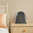thumbnail image 4 of Minkissy Hair Blower Bag Dark Grey Faux Linen Dustproof Waterproof For Travel 1Pack, 4 of 6