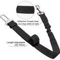 thumbnail image 3 of Cinturón de seguridad para perros, 2 paquetes, cinturón de seguridad ajustable para mascotas, arnés de coche para perros, cinturón de seguridad duradero elástico para vehículos JAMW Sencillez, 3 of 5
