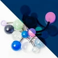 thumbnail image 2 of 10 Pack Belly Button rings Naval rings 14G Shaft fit most belly piercings, 2 of 8