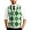 #01Green, variant on Geometric Patterned Knit Vest for Men, V-Neck Button Front Sleeveless Cardigan Green M