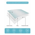 thumbnail image 5 of Teal Ombre Summer Quilt Set Twin XL Size,Soft Quilted Bedding Set with 2 Pillow Shams,Turquoise White Gradient Modern Abstract Art Lightweight All Season Bedspread Coverlet for Bedroom 68"x98", 5 of 6