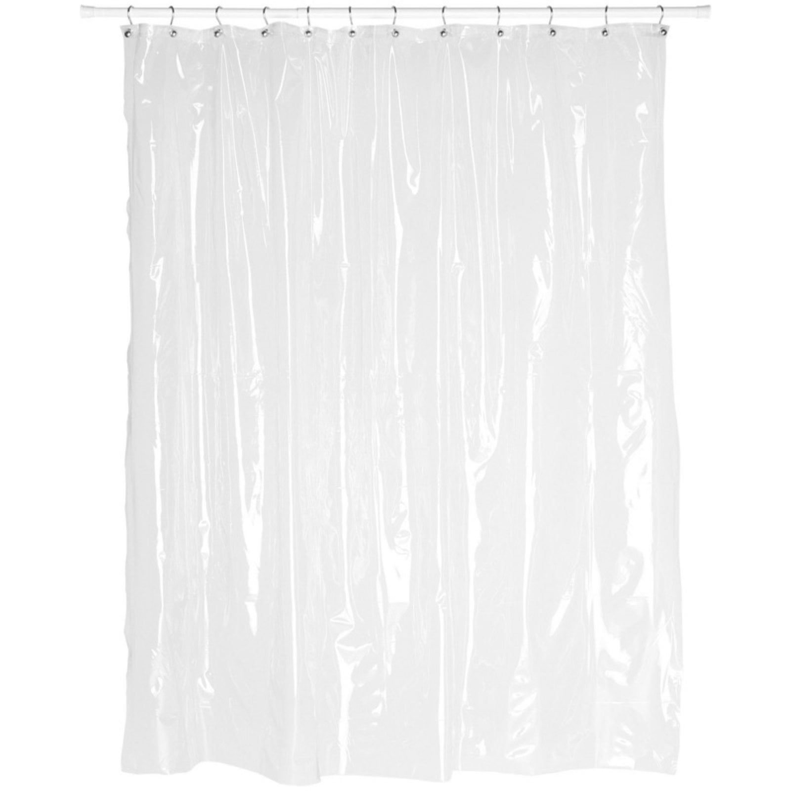 Ex-Cell 70" x 78" White XL Vinyl Shower Curtain /Liner 