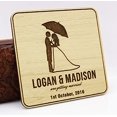 thumbnail image 1 of Rustic Wedding Save The Date Wooden Magnet 40 Custom Engraved Wooden Magnet Personalized Gift, 1 of 2