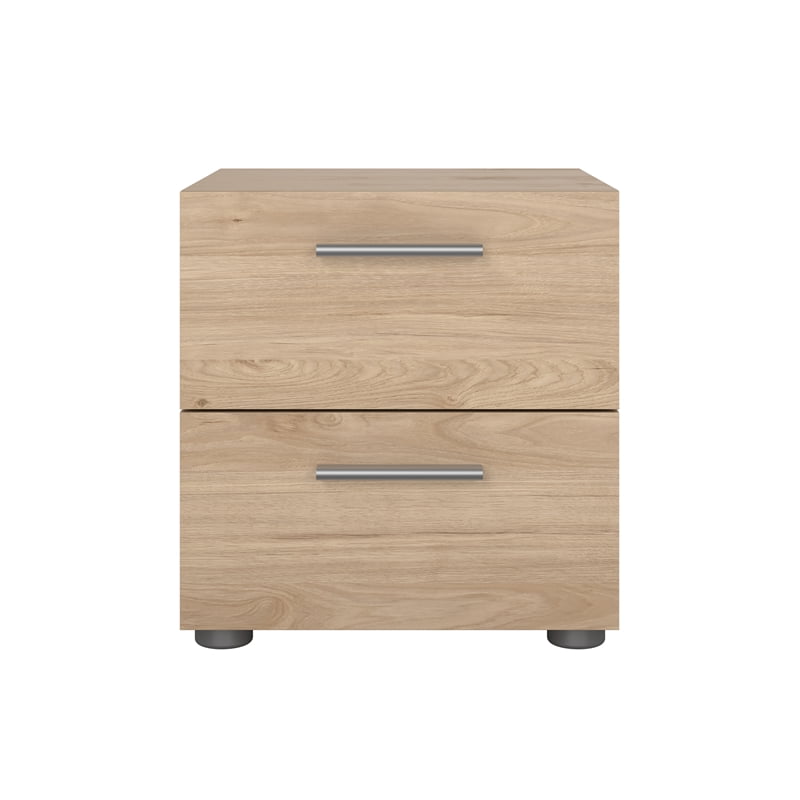 Tvilum Loft 2 Drawer Jackson Hickory Nightstand - Set of 2