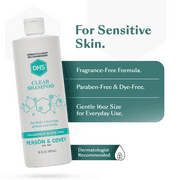 DHS Clear Fragrance-Free Shampoo for Sensitive Scalp and Hair, 16 oz